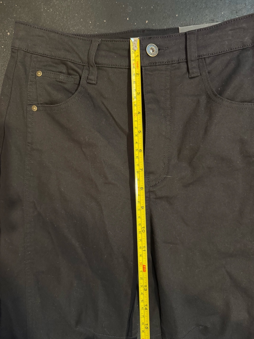 John Mark Black Cropped Wide Leg Pants Size 4 Petite NWT - Picture 10 of 13